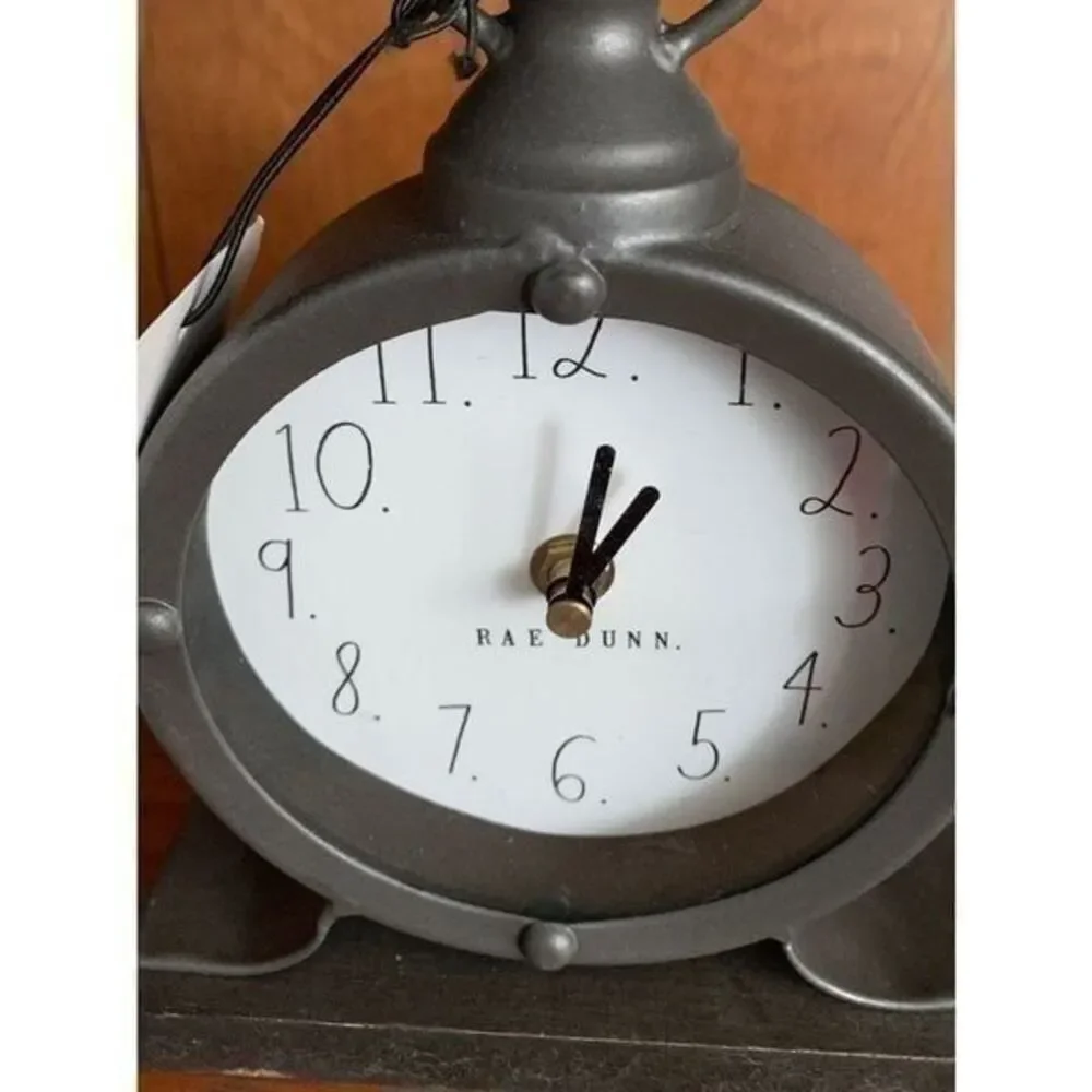 Rae Dunn Round Clock Battery Operated.